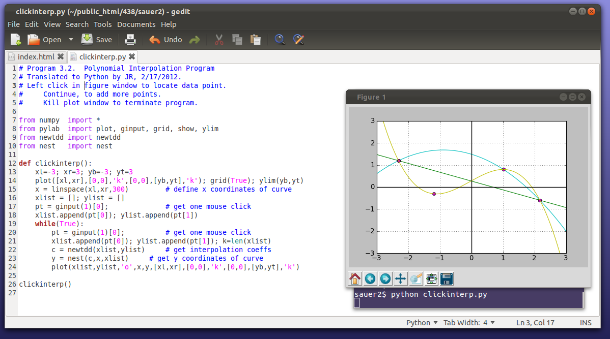 Python Translations of the Sauer Numerical Analysis 2e Projects